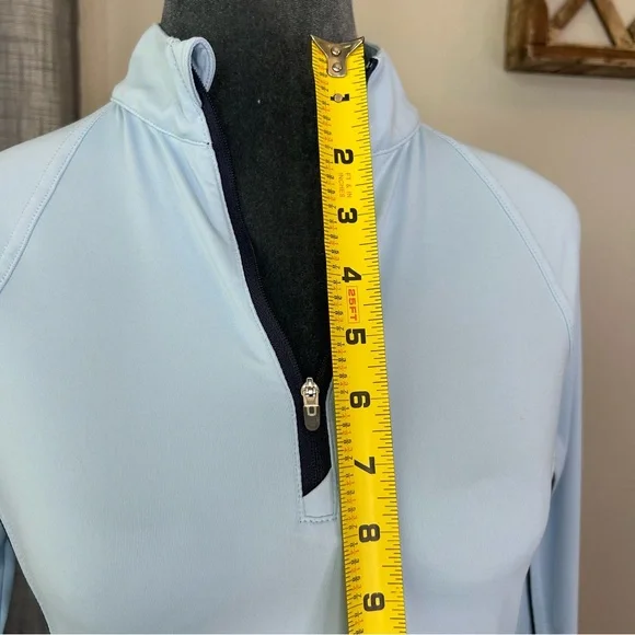 PETER MILLAR Women's  UPF 50+ Sun Protection 1/4 Zip Pullover XS Navy Blue Golf - Picture 5 of 16